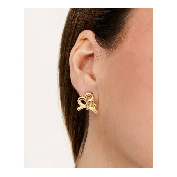 Pendientes Love Bits Dorado  GUESS