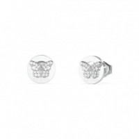 Pendientes Barboleta Plateado  GUESS