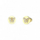 Pendientes Barboleta Dorado  GUESS