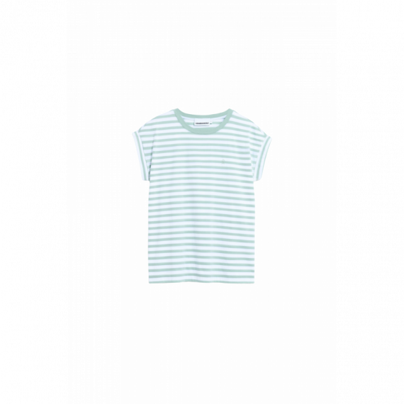 Camisetas Mujer Camiseta ARMEDANGELS Idaara Stripes White / Foam