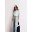 Camisetas Mujer Camiseta ARMEDANGELS Idaara Stripes White / Foam