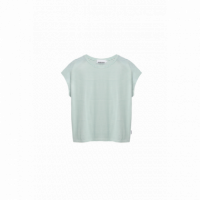 Camisetas Mujer Camiseta ARMEDANGELS Slub Stripes White Foam