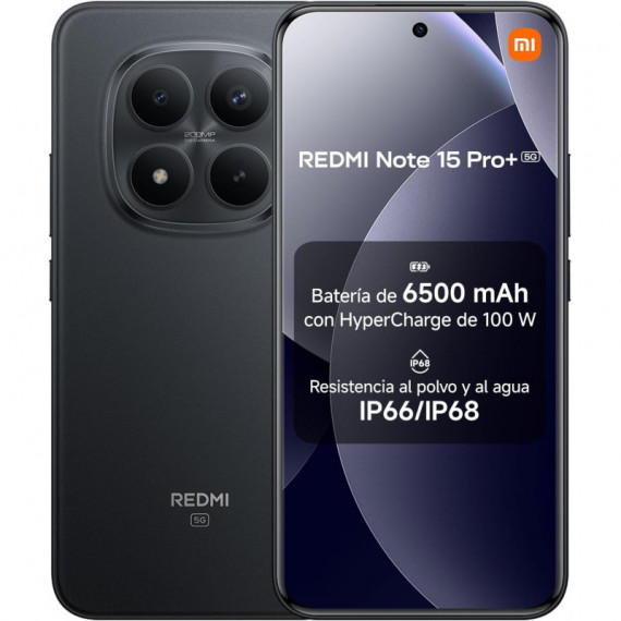 Teléfono XIAOMI Redmi Note 15 Pro Plus 5G / 12GB / 512GB Negro
