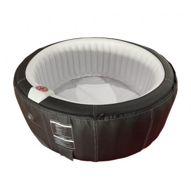 Spa Hinchable Piel Redondo 4 Personas Color Negro BENOTTI