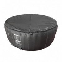 Spa Hinchable Piel Redondo 4 Personas Color Negro BENOTTI