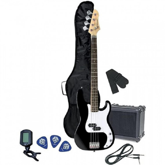 Pack bajo GEWA Pure RCB-100 Negro  Ampl+afina+fund