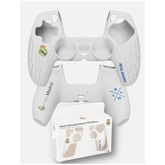 Real Madrid White Silicon Pad Cover PS5  BLADE