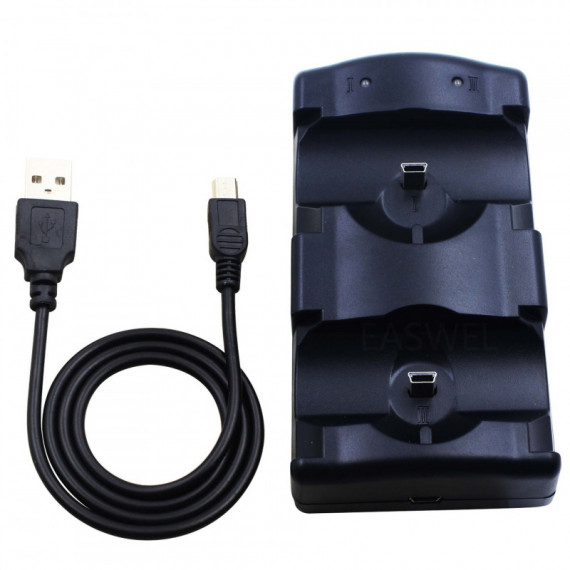 Cargador Doble Move It PS3 Pack 7 Uds  BLADE