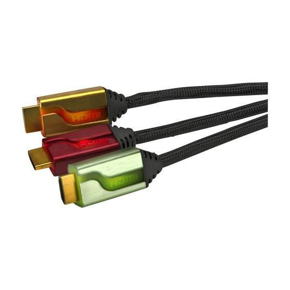 Triple Cable HDMI 6' Afterglow (rojo/dorado/verde)  SHINE STAR S.A