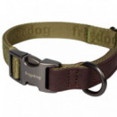 FREEDOG Perro Collar Linum Bosque Verde 2.5X45/66 Cm