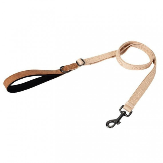 FREEDOG Perro Correa Ajustable Linum Arena Beige 2X120/180 C