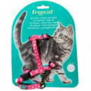 FREEDOG Gato Set Arnes y Tirador Rosa 25/30X25/40 Cm