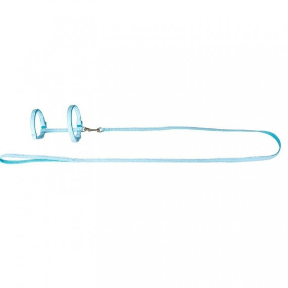 FREEDOG Gato Set Arnes y Tirador Azul Cielo 25/30X25/40 Cm