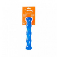 FREEDOG Perro Juguete Mordedor Pole Azul Sonido 17.8 Cm