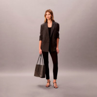 Tote Bag Revestida con Logo Emblemático y Bolsillo  CALVIN KLEIN JEANS