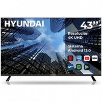 HYUNDAI TV 43" Qled HTV4300QUA Uhd 4K Smart TV Wifi