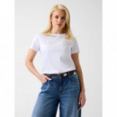 Camiseta con Logo 3D Script de GUESS