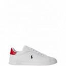 Polo RALPH LAUREN - Hrt Crt Ii-sneakers-low Top Lace - White Rl 2000 Red Black - 809P09760001/WHITE Rl 2000 Red Black