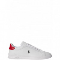 Polo RALPH LAUREN - Hrt Crt Ii-sneakers-low Top Lace - White Rl 2000 Red Black - 809P09760001/WHITE Rl 2000 Red Black