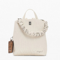 DESIGUAL Mochila Pequeña con Estampado 26SAKP41-1008