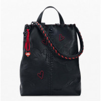 DESIGUAL Mochila Pequeño con Asa Trenzada 26SAKP43-2000