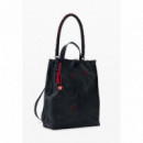 DESIGUAL Mochila Pequeño con Asa Trenzada 26SAKP43-2000