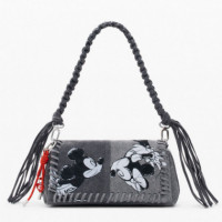 DESIGUAL Bolso Mediano de Tejido Denim 26SAXD18-2060