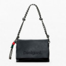 DESIGUAL Bolso Mediano de Efecto Piel 26SAXP61-2000