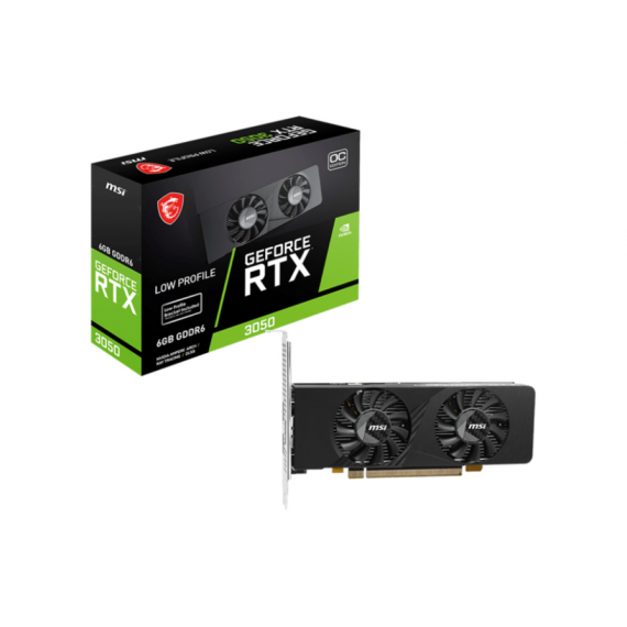 Tarjeta Gráfica MSI Geforce Rtx 3050 Lp 6GB Oc con Dp y 2XHDMI (912-V812-213)