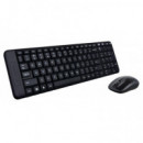 Teclado y Ratón Inalámbrico LOGITECH MK220 Negro (920-003159)