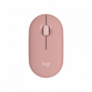 Ratón Inalámbrico LOGITECH Pebble 2 M350S Rosado (910-007014)