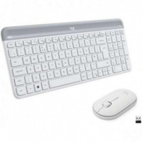 Kit Teclado y Ratón LOGITECH MK470 Slim Inalámbrico Blanco (920-009199)