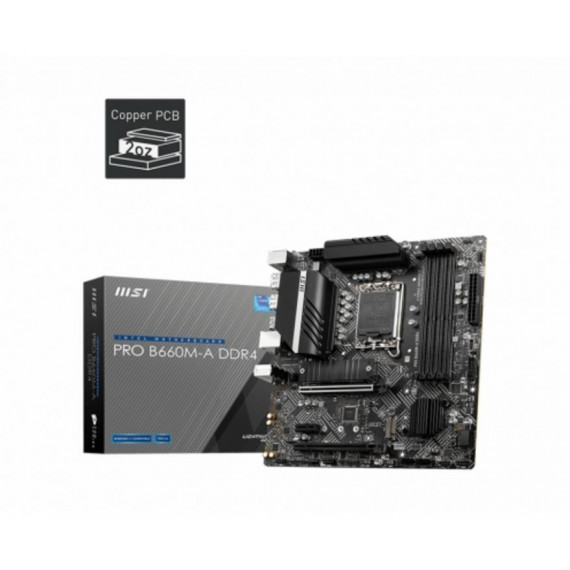 Placa Base MSI Pro H610M-G Micro-atx (lga 1700, 2X DDR4, Vga, Dp, Hdmi) - 911-7D46-003