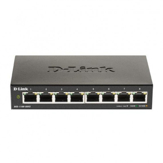 Switch Gestionable D-LINK DGS-1100-08V2 8 Puertos Gigabit Ethernet