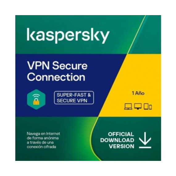 Software KASPERSKY Vpn Secure Connection 3 Dispositivos 1 Año (KL1987S5CFS-MINI-ES)