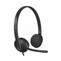 Auriculares LOGITECH Headset H340 USB con Micrófono y Supresión de Ruido (981-000475)
