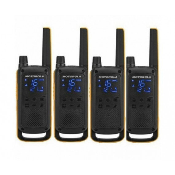 Walkie Talkie MOTOROLA T82 Extreme Quad Pack (4 Unidades)