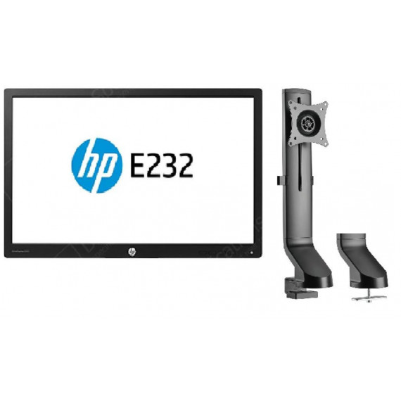 Monitor Reacondicionado HP E232 24" Full HD con Soporte de Brazo Ajustable para Mesa