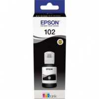 Tinta EPSON Ecotank Botella Negra 102 para ET-4750/3750/3700/2750/2700, 127ML (C13T03R140)