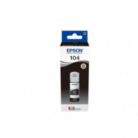 Tinta Original EPSON Ecotank 104 Negra (65ML) C13T00P140