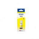 Tinta EPSON Ecotank Botella Amarilla 104 para L5190/L3156/L3151/L3150 (65ML, C13T00P440)