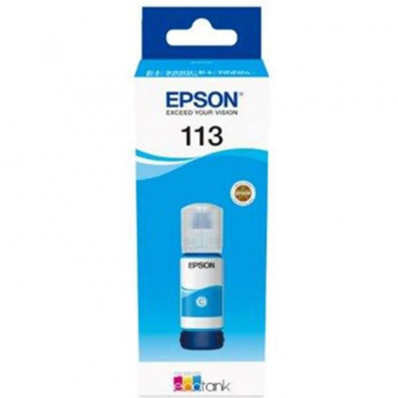 Tinta EPSON Ecotank 113 Botella Cian 70ML (C13T06B240)