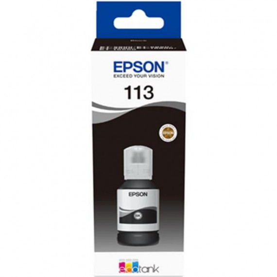 Tinta Original EPSON Ecotank 113 Negra 127ML (C13T06B140) para 5880, 5850, 5800, 16550, 16600