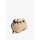 Contrast Raffia-effect And Faux Leather  LOLA CASADEMUNT