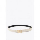 Reversible Belt With Oval Logo Buckle Ec  LOLA CASADEMUNT