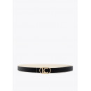 Reversible Belt With Oval Logo Buckle Ec  LOLA CASADEMUNT