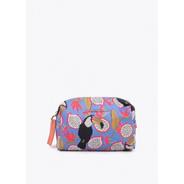 Multicoloured Print Nylon Toiletry Bag B  LOLA CASADEMUNT