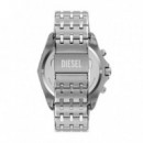 Reloj Stinger Plateado  DIESEL