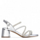 XTI Sandalias de Mujer Plata 145260-PLATA