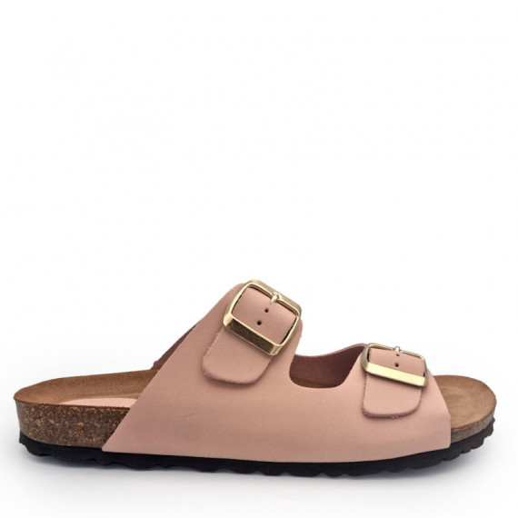 NATURE FEET Sandalias Beige 7206-SALMON Hebilla Bronc